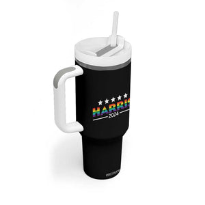 Kamala Madam President Tumbler With Handle Harris 2024 LGBT Flag Gay Pride Month Transgender Rainbow Lesbian TB10 Print Your Wear