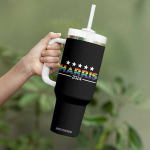 Kamala Madam President Tumbler With Handle Harris 2024 LGBT Flag Gay Pride Month Transgender Rainbow Lesbian TB10 Print Your Wear