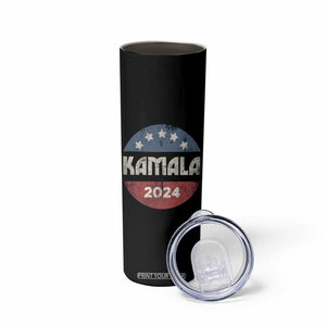 Kamala 2024 Skinny Tumbler Retro Campaign Button Madam President TB10 Print Your Wear