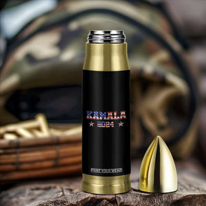 Kamala 2024 Bullet Tumbler Retro American USA Flag Kamala Madam Vice President Fans Of Harris Gift TB10 Print Your Wear