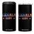 Kamala 2024 4 in 1 Can Cooler Tumbler Retro American USA Flag Kamala Madam President Fans Of Harris Gift TB10 One Size: 16 oz Black Print Your Wear