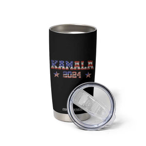 Kamala 2024 Tumbler Cup Retro American USA Flag Kamala Madam President Fans Of Harris Gift TB10 Print Your Wear