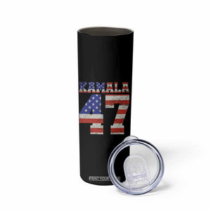 Kamala 2024 Skinny Tumbler 47th Support Madam President American Election US Flag TB10 Print Your Wear