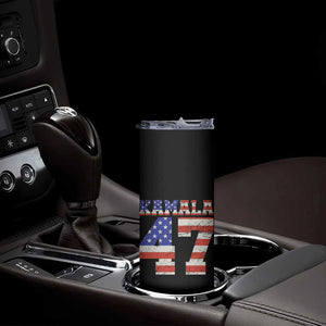 Kamala 2024 Skinny Tumbler 47th Support Madam President American Election US Flag TB10 Print Your Wear