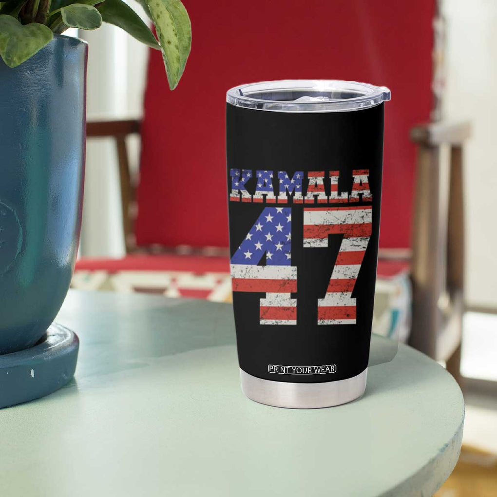 Kamala 2024 Tumbler Cup 47th Support Madam President American Election US Flag TB10 Print Your Wear