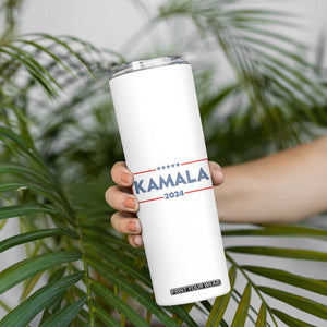 Kamala 2024 Skinny Tumbler Retro Madam President Fans Of Harris Gift TB10 Print Your Wear