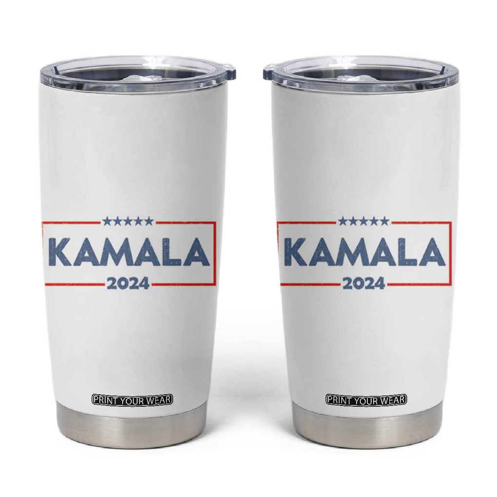 Kamala 2024 Tumbler Cup Retro Madam President Fans Of Harris Gift TB10 White Print Your Wear