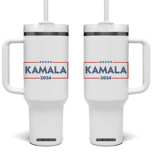 Kamala 2024 Tumbler With Handle Retro Madam President Fans Of Harris Gift TB10 One Size: 40 oz White Print Your Wear