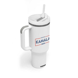 Kamala 2024 Tumbler With Handle Retro Madam President Fans Of Harris Gift TB10 Print Your Wear