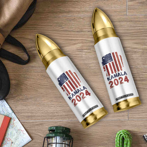 Kamala 2024 Bullet Tumbler Madam Vice President Fans Of Harris Gift Retro American USA Flag TB10 Print Your Wear