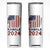 Kamala 2024 Skinny Tumbler Madam President Fans Of Harris Gift Retro American USA Flag TB10 White Print Your Wear