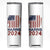 Harris 2024 Skinny Tumbler Kamala Madam President Fans Of Harris Gift Retro American USA Flag TB10 White Print Your Wear