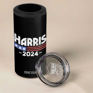 Kamala 2024 4 in 1 Can Cooler Tumbler Fans Of Harris US American Flag Madam President TB10 Print Your Wear