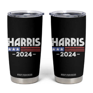 Kamala 2024 Tumbler Cup Fans Of Harris US American Flag Madam President TB10 Black Print Your Wear