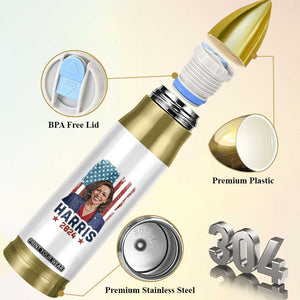 Kamala Harris 2024 Bullet Tumbler Madam President American Flag TB10 Print Your Wear