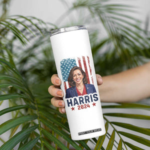 Kamala Madam President Skinny Tumbler Harris 2024 American Flag TB10 Print Your Wear