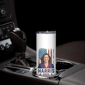 Kamala Madam President Skinny Tumbler Harris 2024 American Flag TB10 Print Your Wear