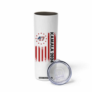 Kamala 2024 Skinny Tumbler 47th President USA America 2024 Election Flag TB10 Print Your Wear