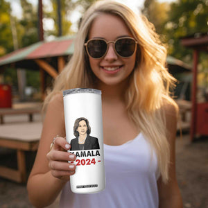 Kamala 2024 Skinny Tumbler 47th President USA America 2024 Election Flag TB10 Print Your Wear