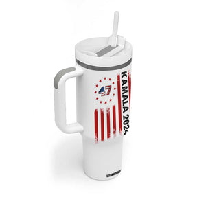 Kamala 2024 Tumbler With Handle 47th President USA America 2024 Election Flag TB10 Print Your Wear