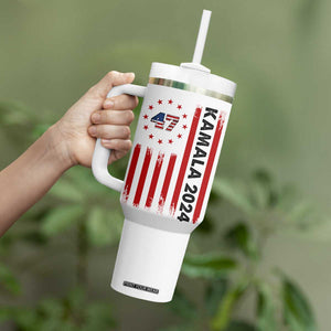 Kamala 2024 Tumbler With Handle 47th President USA America 2024 Election Flag TB10 Print Your Wear