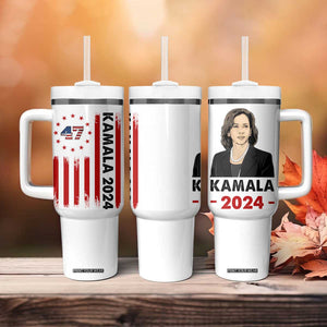 Kamala 2024 Tumbler With Handle 47th President USA America 2024 Election Flag TB10 Print Your Wear