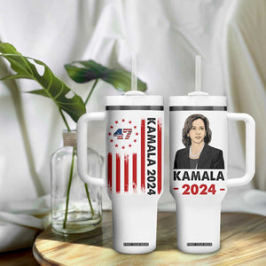 Kamala 2024 Tumbler With Handle 47th President USA America 2024 Election Flag TB10 Print Your Wear