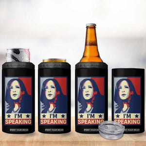 Kamala Madam President 4 in 1 Can Cooler Tumbler I'm Speaking Nasty Quote Biden 2020 TB10 Print Your Wear