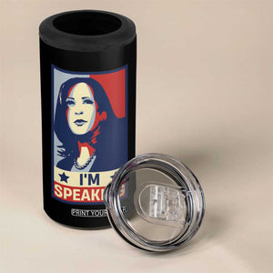 Kamala Madam President 4 in 1 Can Cooler Tumbler I'm Speaking Nasty Quote Biden 2020 TB10 Print Your Wear