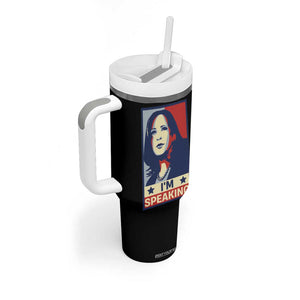 Kamala Madam President Tumbler With Handle I'm Speaking Nasty Quote Biden 2020 TB10 Print Your Wear