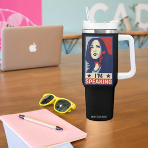 Kamala Madam President Tumbler With Handle I'm Speaking Nasty Quote Biden 2020 TB10 Print Your Wear