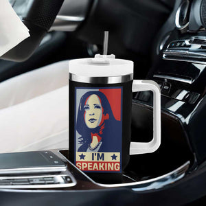 Kamala Madam President Tumbler With Handle I'm Speaking Nasty Quote Biden 2020 TB10 Print Your Wear