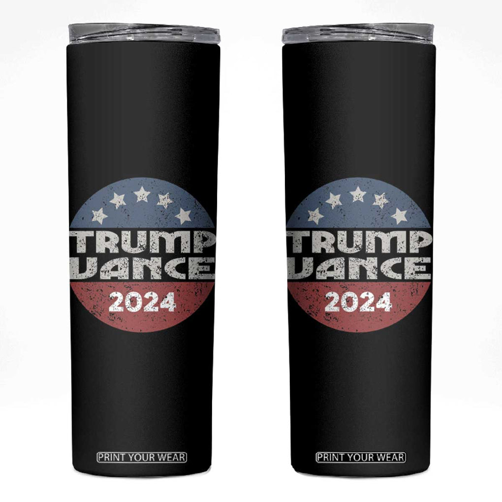 Trump Vance 2024 Skinny Tumbler Retro 45 47 American Election Republican TB10 Black Print Your Wear