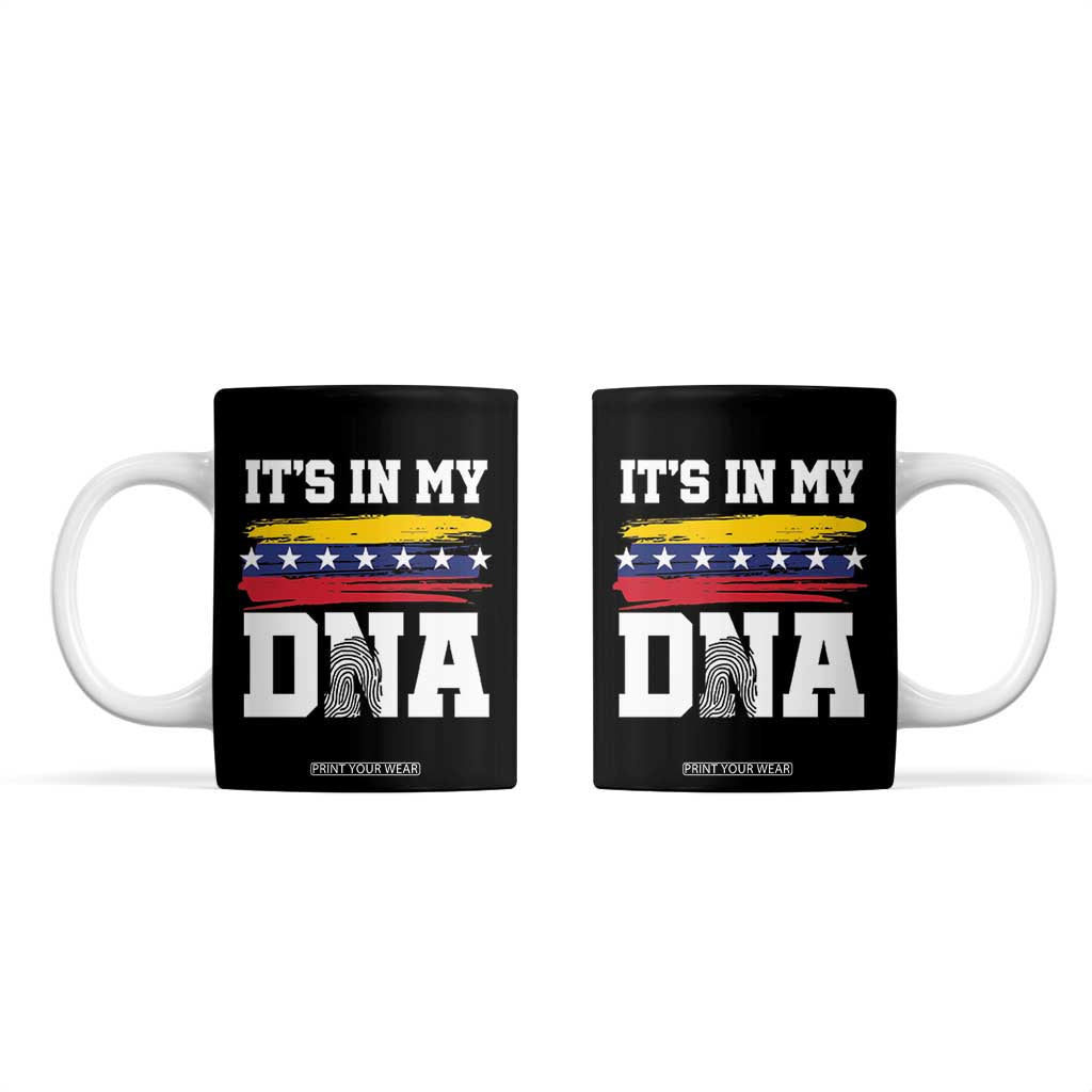 Venezuelan Blood Inside Me Coffee Mug Its In My DNA Venezuela Flag Heritage Pride TB10 Black Print Your Wear
