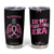 Breast Cancer Warrior Support Squad Tumbler Cup In My Fighting Era Cancer Care Gifts for Woman Pink Ribbon TB10 Black Print Your Wear