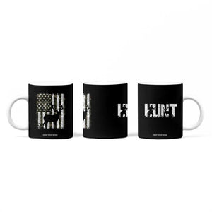 Deer American Flag Coffee Mug Whitetail Elk Buck Camo Hunting Hunter Dad TB10 Print Your Wear