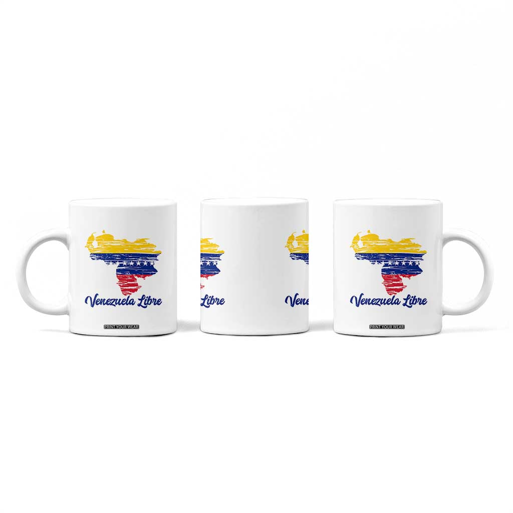 Venezuela Libre Coffee Mug Venezuelan Flag TB10 Print Your Wear