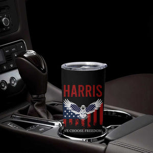 Harris 2024 Election Tumbler Cup We Choose Freedom Madam President US Flag Eagle TB10 Print Your Wear