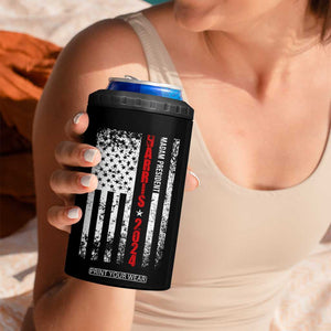 Harris 2024 Election 4 in 1 Can Cooler Tumbler It's About Madam Time President Feminist Womens American Flag TB10 Print Your Wear