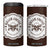 Skull Coffee Lovers Gift 4 in 1 Can Cooler Tumbler Halloween Skeleton Killer TB10 One Size: 16 oz Brown Print Your Wear