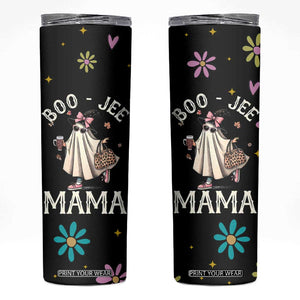 Boo Jee Ghost Skinny Tumbler Spooky Season Mom Mama Halloween Gift TB10 Black Print Your Wear