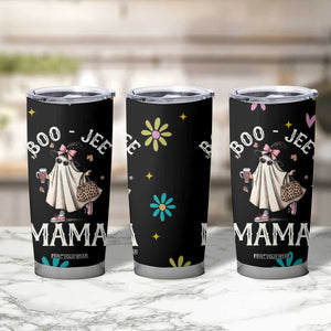 Boo Jee Ghost Tumbler Cup Spooky Season Mom Mama Halloween Gift TB10 Print Your Wear