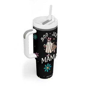 Boo Jee Ghost Tumbler With Handle Spooky Season Mom Mama Halloween Gift TB10 Print Your Wear