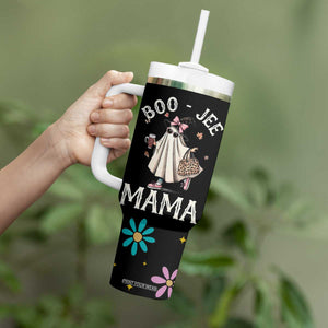 Boo Jee Ghost Tumbler With Handle Spooky Season Mom Mama Halloween Gift TB10 Print Your Wear