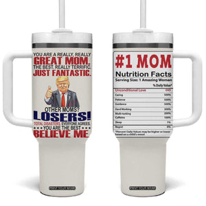 Mom Gifts Tumbler With Handle Christmas Mother Birthday Gift from Daughter Son TB10 One Size: 40 oz White Print Your Wear