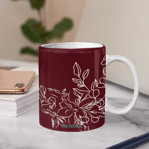 Personalized Wildflower Floral Coffee Mug Custom Name Mothers Day Gift From Daughter Son TB10 Print Your Wear