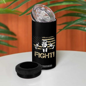 Personalized Trump 2024 4 in 1 Can Cooler Tumbler Custom Name Funny 45 47 President TB10 Print Your Wear