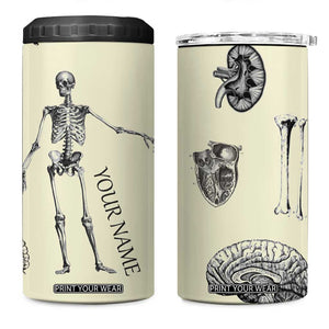 Personalized Xray Tech 4 in 1 Can Cooler Tumbler Custom Name Halloween Iced Coffee Gift For Xray Student Radiologist Radiology Work TB10 One Size: 16 oz Cream Print Your Wear