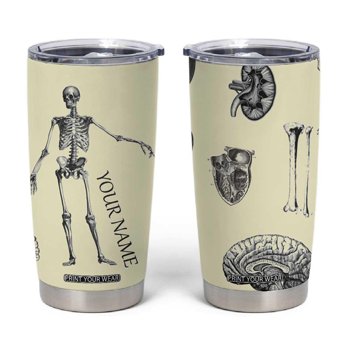 Personalized Xray Tech Tumbler Cup Custom Name Halloween Iced Coffee Gift For Xray Student Radiologist Radiology Work TB10 Cream Print Your Wear