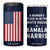 Kamala Harris 2024 4 in 1 Can Cooler Tumbler A Woman's Place is in The White House President Feminist American Flag TB10 One Size: 16 oz Navy Print Your Wear